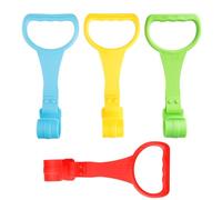 Thyonta 4-Pack Crib Standing Sling Ring Baby Toddler Hand Pull Ring Crib Enclosure Accessories (Red, Green, Blue, Yellow)