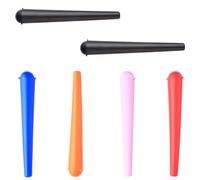 Thyonta 6 PCS Sealed Tubes Silicone Tapered Tubes Portable Cigarette Tubes Cigarette Pills Sealed Storage Sturdy and Durable (Red Orange Blue Black Pink)