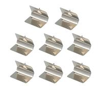 Thyonta 8 PCS Automotive Metal Snap Car Windshield Rainshield Metal Snap Glass Clip Various Types of Auto Glass Sturdy and Durable (Silver)