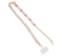 Thyonta Adjustable Mobile Phone Braided Flower Slant Lanyard Multi-Functional Neck Strap for Carrying and Loss Prevention Suitable for Work, Leisure and Shopping（C）