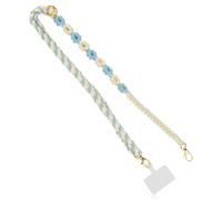 Thyonta Adjustable Mobile Phone Braided Flower Slant Lanyard Multi-Functional Neck Strap for Carrying and Loss Prevention Suitable for Work, Leisure and Shopping（B）