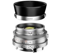 Thypoch Ksana 35mm f2 ASPH Full Frame Lens with Lens Hood for Leica M - Silver