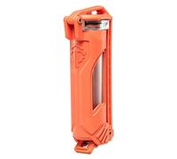 Thyrm CellVault-18 Rechargeable Battery Storage (Rescue Orange), Waterproof, for 18650, 18350, CR123 Flashlight Batteries, Made in USA