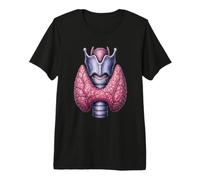 Thyroid Anatomy Endocrinology Medical Illustration Diagram Premium T-Shirt