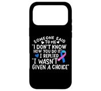 Thyroid Cancer Awareness Blue Pink Teal Ribbon Fighter Chemo Case for iPhone 17 Pro Max