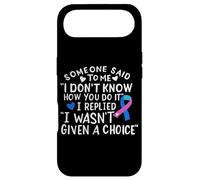 Thyroid Cancer Awareness Blue Pink Teal Ribbon Fighter Chemo Case for iPhone Air