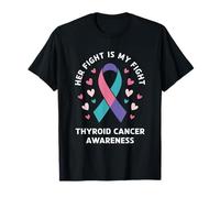 Thyroid Cancer Awareness Her Fight My Fight T-Shirt