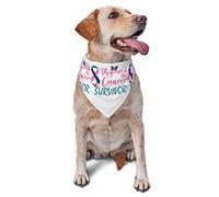 Thyroid Cancer Awareness Month Spring Dog Bandanas Girl Bulk Puppy Kerchief Adjustable Soft Triangle Bibs Accessories for Small Medium Large Puppy Cats