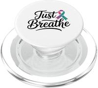 Thyroid Cancer Awareness Purple September Thyroid Cancer PopSockets PopGrip for MagSafe