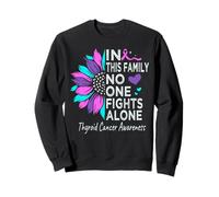 Thyroid cancer Awareness sunflower support Thyroid cancer Sweatshirt