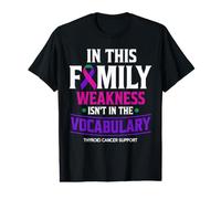 Thyroid Cancer Awareness Support Family Value Graphic T-Shirt