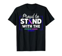 Thyroid Cancer Awareness Support Family Value Graphic T-Shirt