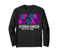 Thyroid Cancer Awareness Support Squad Thyroid Cancer Long Sleeve T-Shirt