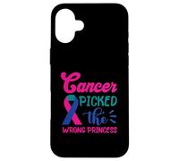 Thyroid Cancer Cancer Pick The Wrong Princess Thyroidectomy Case for iPhone 16 Plus