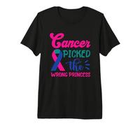 Thyroid Cancer Cancer Pick The Wrong Princess Thyroidectomy Premium T-Shirt