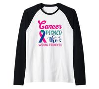 Thyroid Cancer Cancer Pick The Wrong Princess Thyroidectomy Raglan Baseball Tee