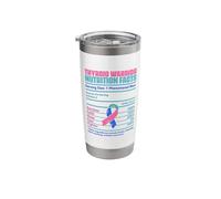Thyroid Cancer Nutrition Man Thyroid Survivor Thyroid Cancer Stainless Steel Insulated Tumbler