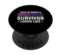 Thyroid Cancer Survivor Thyroid removal PopSockets Adhesive PopGrip