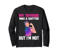 Thyroid Cancer Warrior Thyroid Removal Long Sleeve T-Shirt