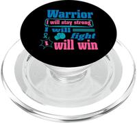 Thyroid Cancer Warrior Will Stay Strong Will Fight Will Win PopSockets PopGrip for MagSafe