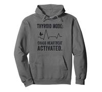 Thyroid Chaos Heartbeat Mode Activated Butterfly Hashimotos Pullover Hoodie
