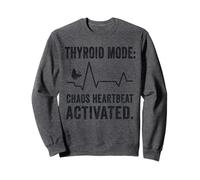 Thyroid Chaos Heartbeat Mode Activated Butterfly Hashimotos Sweatshirt