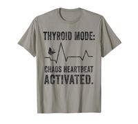 Thyroid Chaos Heartbeat Mode Activated Butterfly Hashimotos T-Shirt