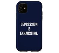 Thyroid Depression Fatigue Mental Health Awareness Warrior Case for iPhone 11