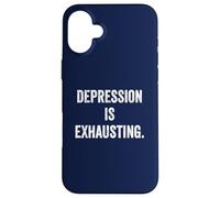 Thyroid Depression Fatigue Mental Health Awareness Warrior Case for iPhone 16 Plus