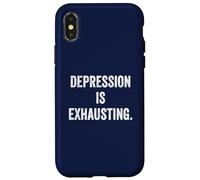 Thyroid Depression Fatigue Mental Health Awareness Warrior Case for iPhone X/XS