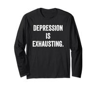 Thyroid Depression Fatigue Mental Health Awareness Warrior Long Sleeve T-Shirt