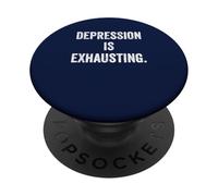 Thyroid Depression Fatigue Mental Health Awareness Warrior PopSockets Adhesive PopGrip