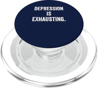 Thyroid Depression Fatigue Mental Health Awareness Warrior PopSockets PopGrip for MagSafe