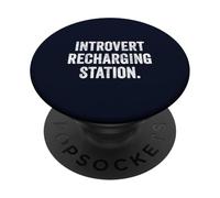 Thyroid Introvert Sanctuary Tee Energy Conservation Warrior PopSockets Adhesive PopGrip