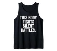 Thyroid Invisible War Autoimmune Awareness Thyroid Warrior Tank Top