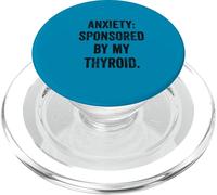 Thyroid Sponsored Anxiety Autoimmune Humor Thyroid Warrior PopSockets PopGrip for MagSafe