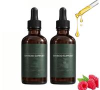 Thyroid Support Drops,Thyroid Liquid Drops,Energy & Focus Formula,Support Balanced Mood and Body Health,Natural Ingredients,60ml (2 Pcs)