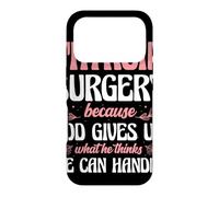 Thyroid Surgery Because God Gives Us Strength Case for iPhone 17 Pro