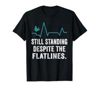 Thyroid Warrior Butterfly Design Tee Still Standing Despite T-Shirt