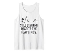 Thyroid Warrior Butterfly Design Tee Still Standing Despite Tank Top