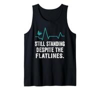 Thyroid Warrior Butterfly Design Tee Still Standing Despite Tank Top