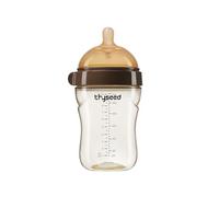 Thyseed Bottles for Breastfed Baby Who Refuses Bottle Toddler Breastlike Breastfeeding PPSU Bottle That Looks Like A Breast 10oz/300mL 3-7 Months 1 Pack