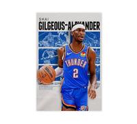 THYTJSZ Shai Gilgeous-Alexander Poster Canvas Poster Wall Art Decor Print Picture Paintings for Living Room Bedroom Decoration 16x24inch(40x60cm)