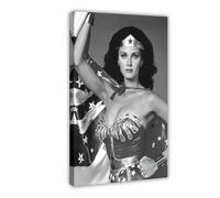THYTJSZ Wonder Woman, Lynda Carter, Canvas Poster Bedroom Decor Landscape Office Room Decor Gift 08x12inch(20x30cm)