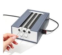 THYXGS Double-Track Bead Threading Tool, Electric Bead Threading Machine, Fits 3-18mm Beads, Adjustable Speed, Auto Needle Alignment, Needles Not Included, for Making Accessories