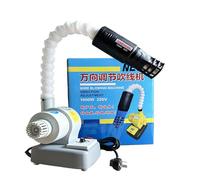 THYXGS Hot Air Thread Blower Machine, Universal Wire Drying Blowing Machine, Adjustable Flexible Neck, 8 Settings (0-1000℃), 2.5cm Air Outlet, for Bag, Shoe, Leather