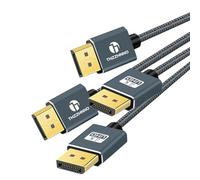 Thzzhnno 4K DisplayPort Cable 3M 2Pack, DisplayPort Male 1.2 Cable 4K@60Hz, 2K@144Hz, for Laptop, PC, Gaming Monitor, TV