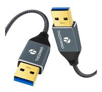 Thzzhnno USB 3.0 Cable 2M, 5Gbps USB A Data Cable For Camera, DVD Player, TV, Flash Light, Hub, Monitor, Speake