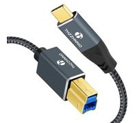 Thzzhnno USB B to USB C 3.0 Printer Cable 3M, USB Type C to Type B for Docking Station External Hard Drivers Scanner
