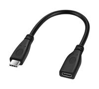 Thzzhnno USB C Extension Cable 0.2M, USB C 3.1 Extender Type C Male to Female Support 65W Fast Charging, 10Gbps Sync Transfer Compatible with USBC Hub/PSVR2/iPhone 15/MacBook Pro/iPad/Mag safe Charger